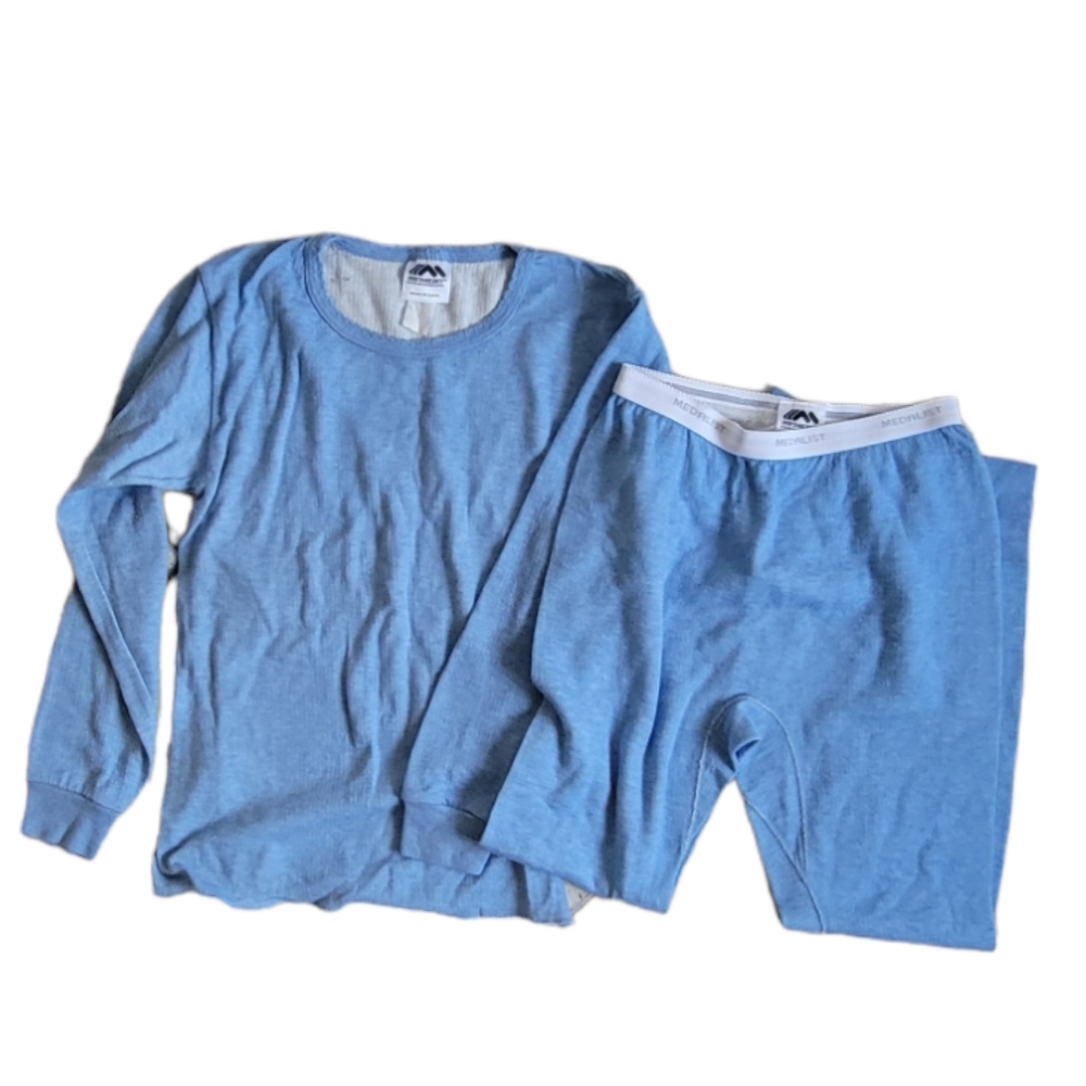 MEDALIST Vintage Thermal Pajama Set Womens Small/Medium